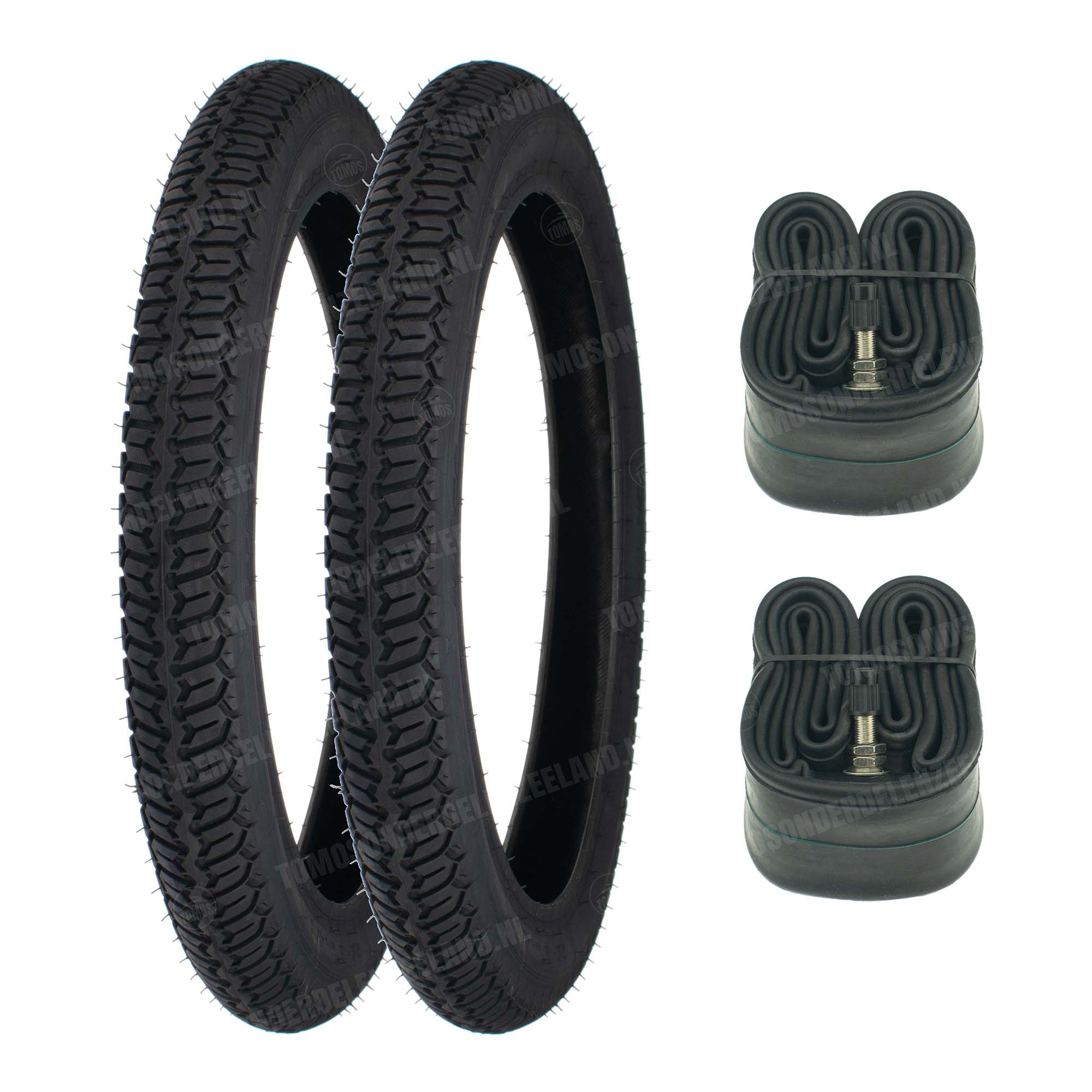 1363 Buitenband 16 inch 2.50x16 Mitas B8 TT straat banden met binnenband set S25 / A3 / A35