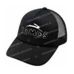 Pet Tomos met logo zwart / wit truckers cap