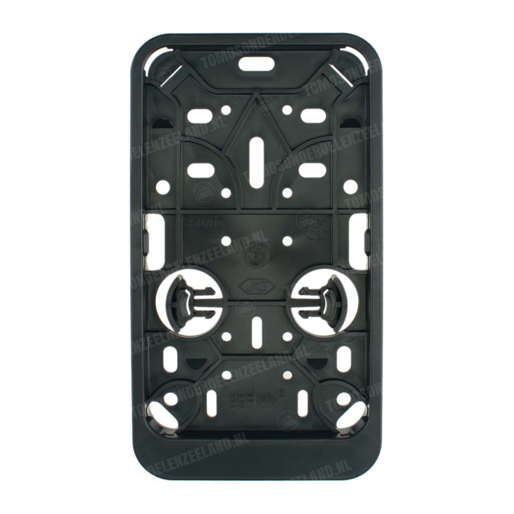 Kentekenplaathouder staand zwart 10x17.5cm