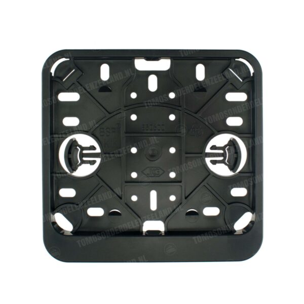 Kentekenplaathouder liggend zwart 14.5x12.5cm