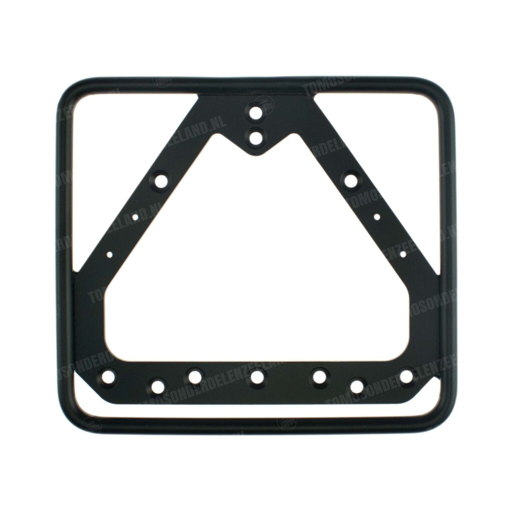 Kentekenplaathouder classic zwart liggend 14.5x12.5cm