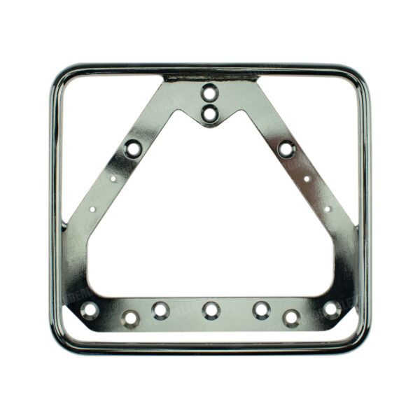 Kentekenplaathouder classic chroom liggend 14.5x12.5cm
