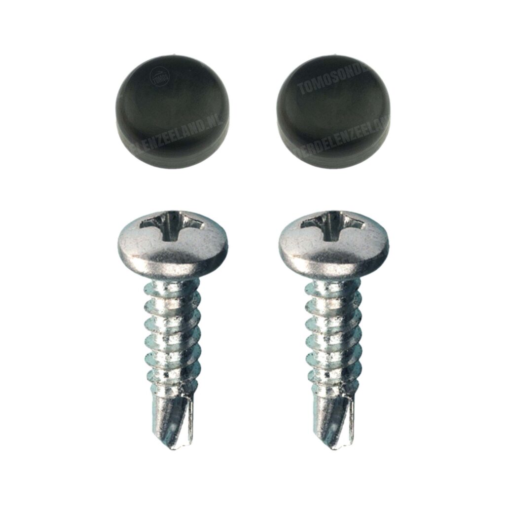 Kentekenplaat Bevestiging set 5.0x16mm Zwart