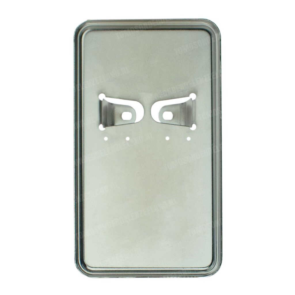 Kentekenplaathouder staand chroom 10x17.5cm