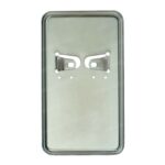 Kentekenplaathouder staand chroom 10x17.5cm