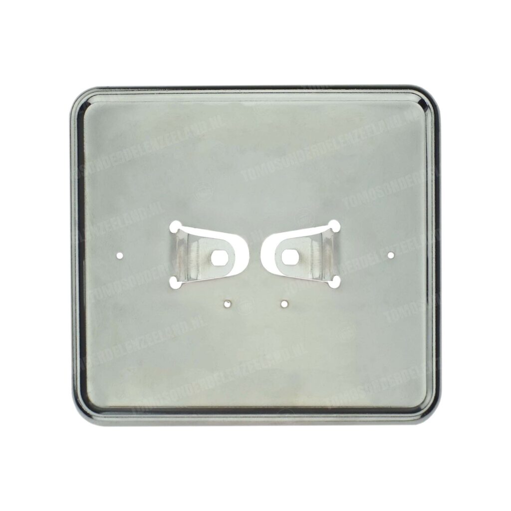 Kentekenplaathouder liggend chroom 14.5x12.5cm