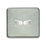 Kentekenplaathouder liggend chroom 14.5x12.5cm