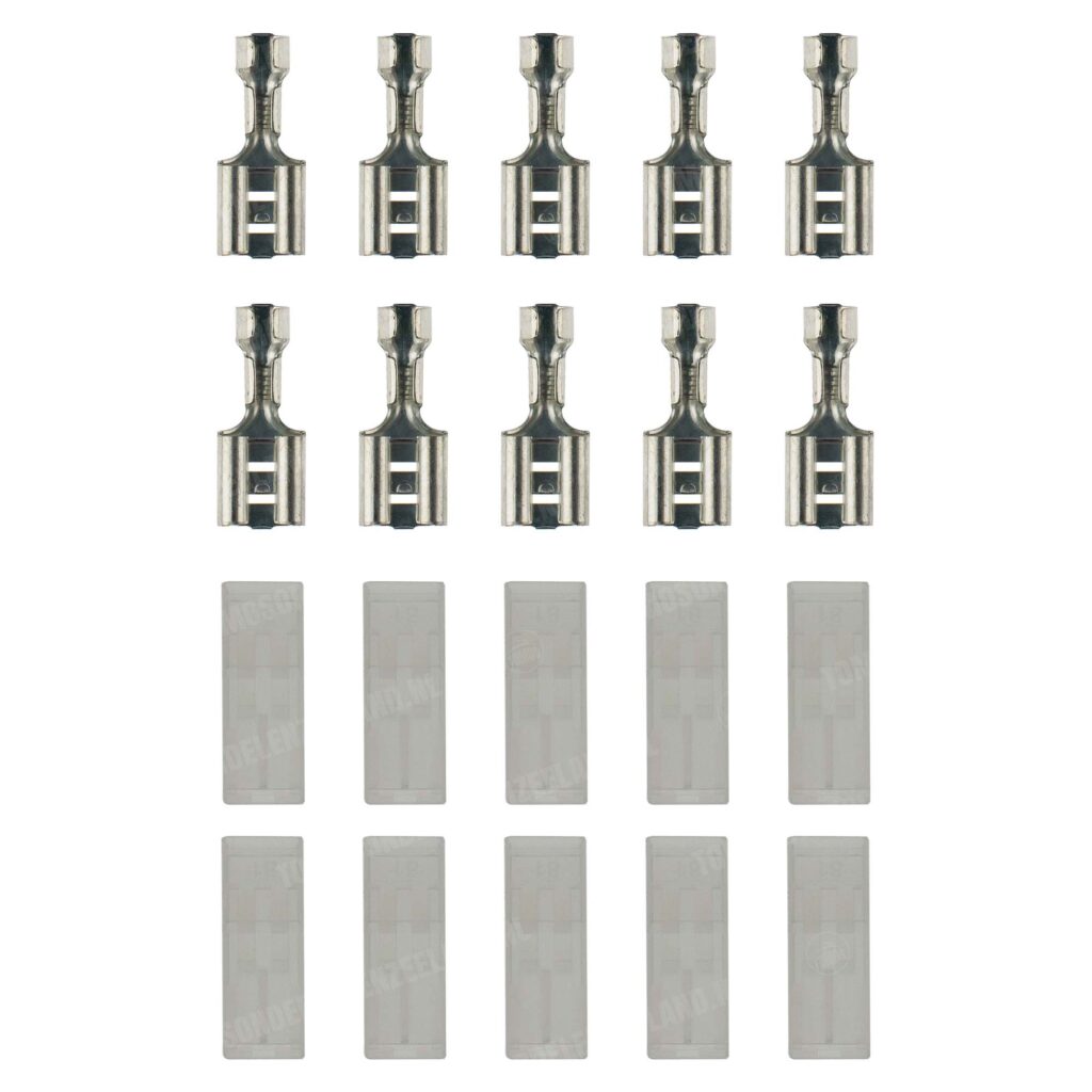 Kabelschoen schuifstekker set 10 stuks