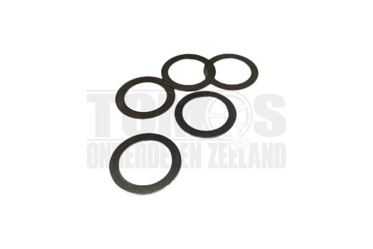 Tomos Opvulring shim 17x24x0.5 voor krukas lager 6203C3 / L17 / BO17