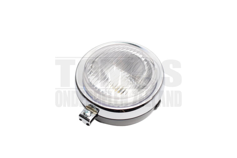 Koplamp unit zwart rond 130mm universeel