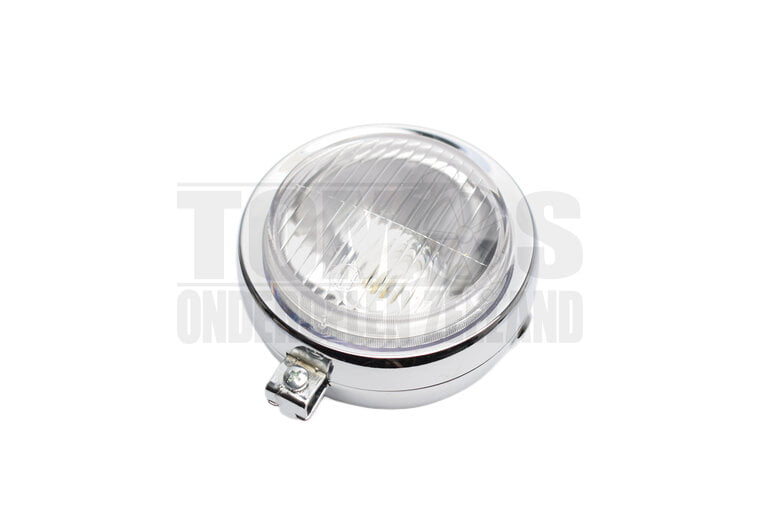 Koplamp unit chroom rond 130mm universeel