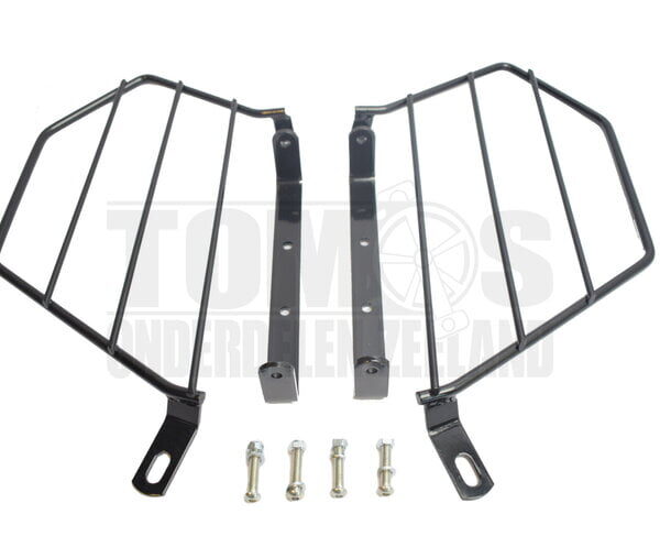 Tomos Tasbeschermers / jasbeschermers zwart compleet set