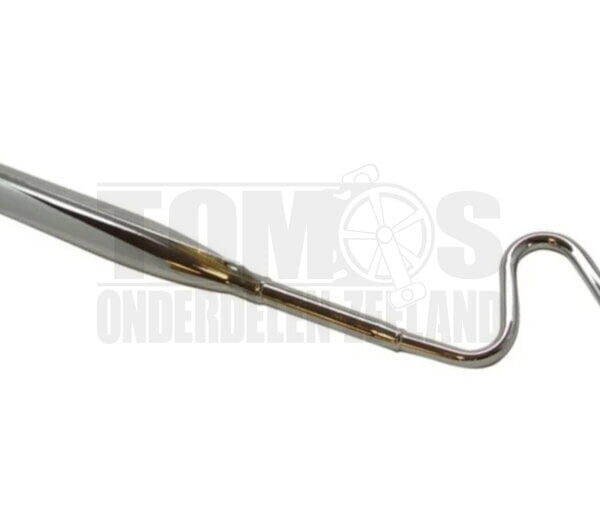 Tomos Uitlaat 18mm Tecno standaard S-bocht snor chroom A3 / A35 / A52