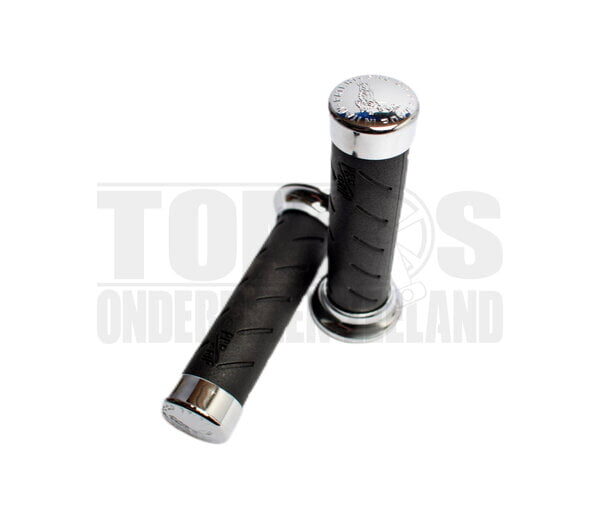 Handvatset ProGrip zwart / chroom 22mm / 24mm