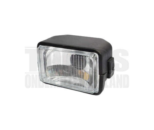 Tomos Koplamp vierkant zwart 3-polig 150mm DMP