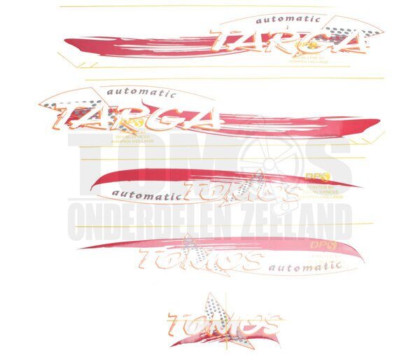 Tomos Stickerset Targa compleet set