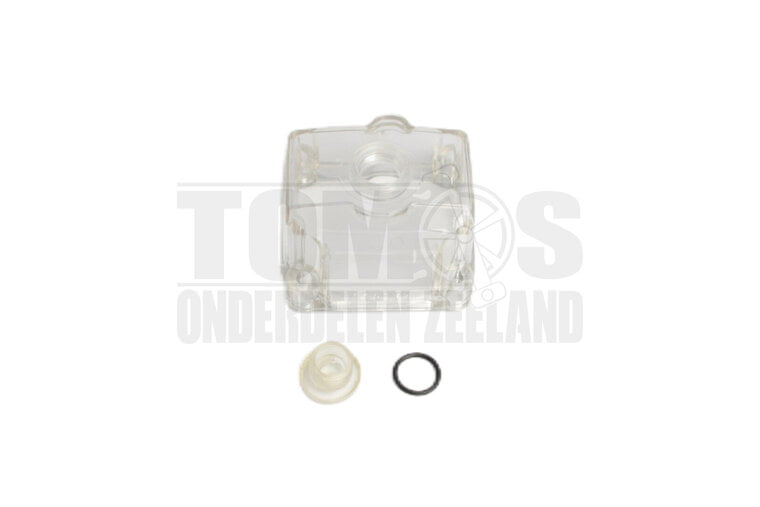 Carburateur Vlotterbak transparant Malossi met aftapplug Dellorto PHBG