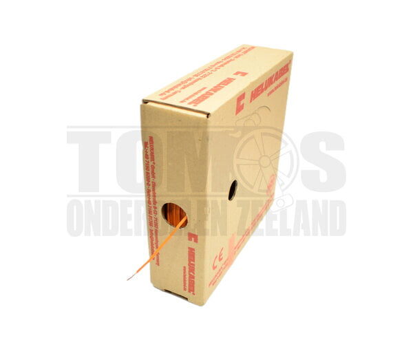 Electrisch draad oranje 1.5mm montagedraad per meter