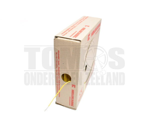 Electrisch draad geel 1.5mm montagedraad per meter