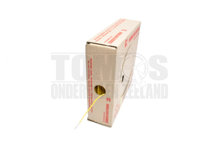 Electrisch draad geel 1.5mm montagedraad per meter