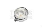 Koplamp unit rond chroom vintage 130mm universeel