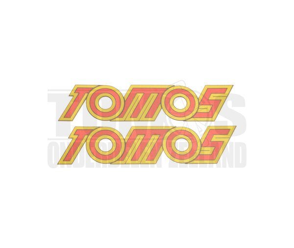 Tomos Sticker geel / rood