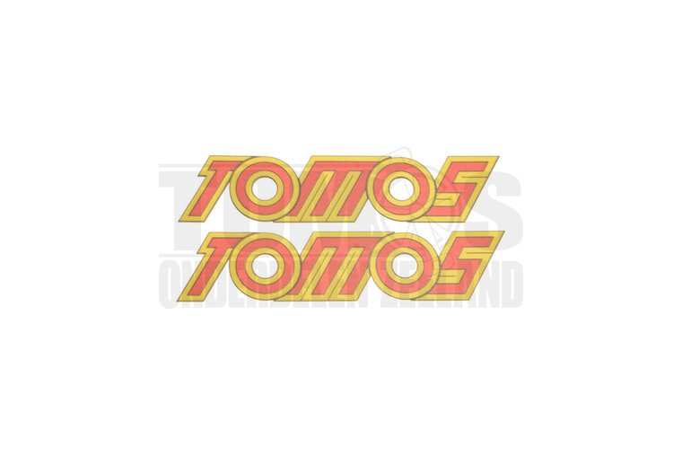 Tomos Sticker geel / rood