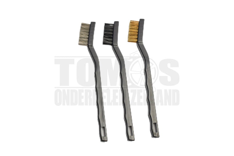Staalborstelset kunststof 3-delig
