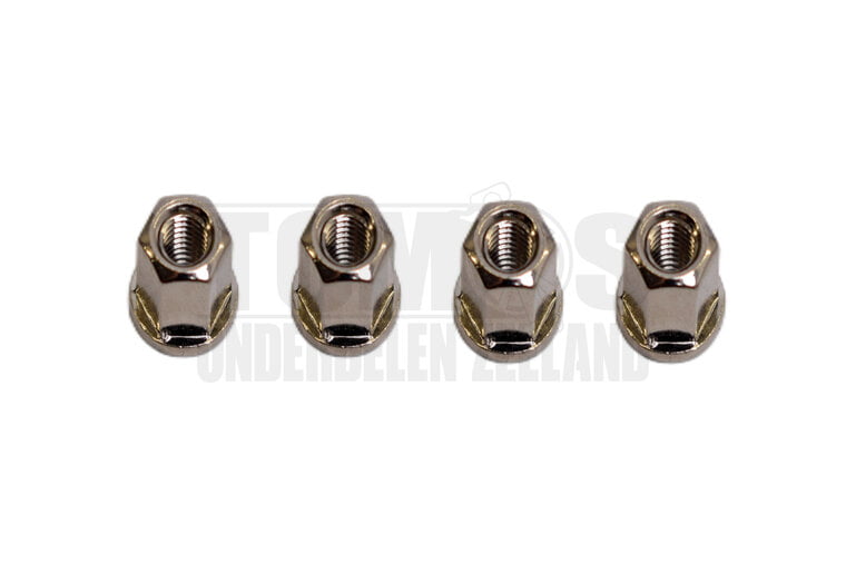 Cilinder Flensmoerset M7 hoog model 4 stuks