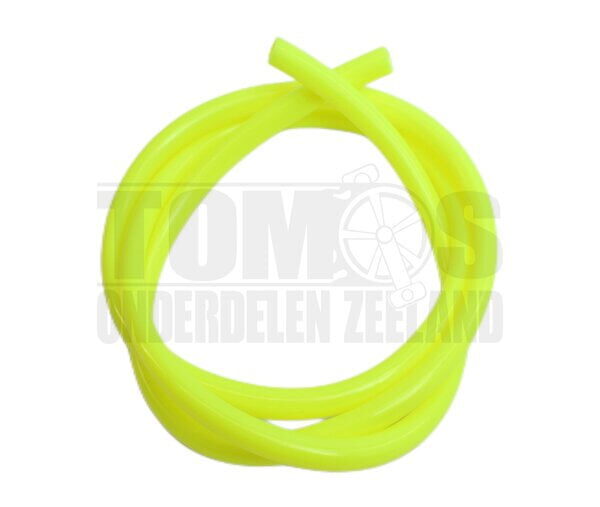 Benzineslang 5x8mm fluor geel 1 meter universeel
