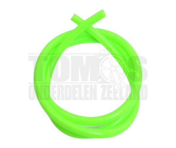 Benzineslang 5x8mm fluor groen 1 meter universeel