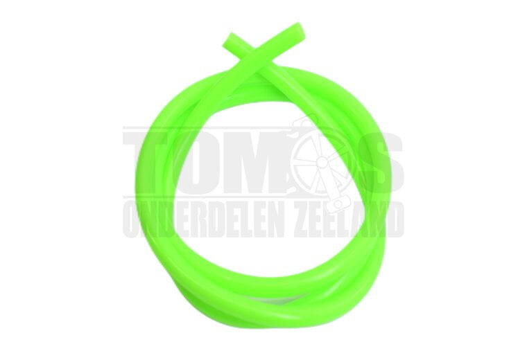 Benzineslang 5x8mm fluor groen 1 meter universeel