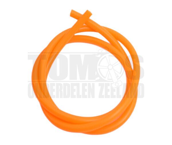 Benzineslang 5x8mm fluor oranje 1 meter universeel