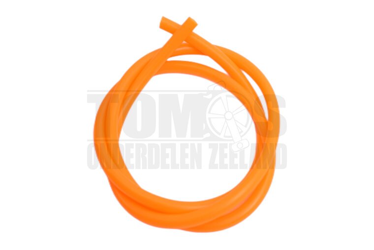 Benzineslang 5x8mm fluor oranje 1 meter universeel