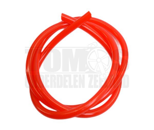 Benzineslang 5x8mm rood 1 meter universeel