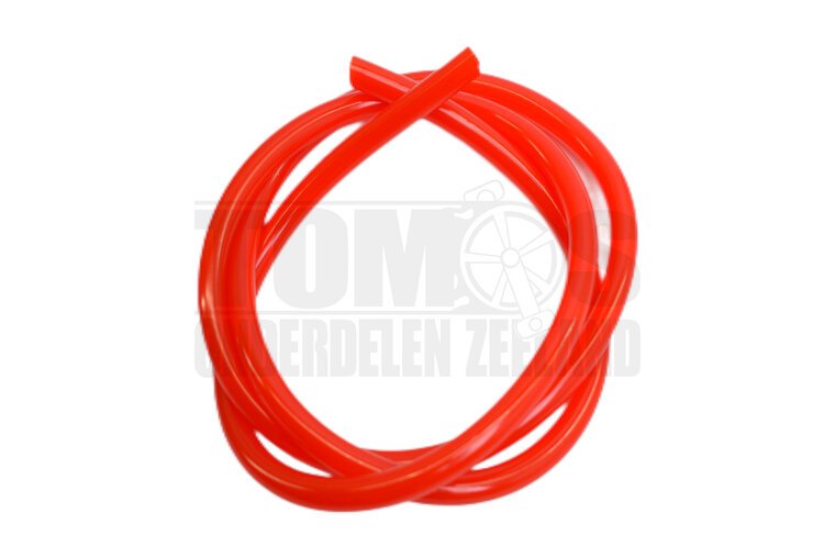 Benzineslang 5x8mm rood 1 meter universeel