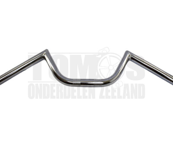 Stuur M-stuur breed chroom universeel