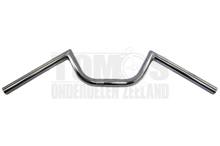 Stuur M-stuur breed chroom universeel