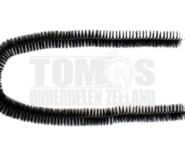 Naafborstel / poetser 75cm zwart