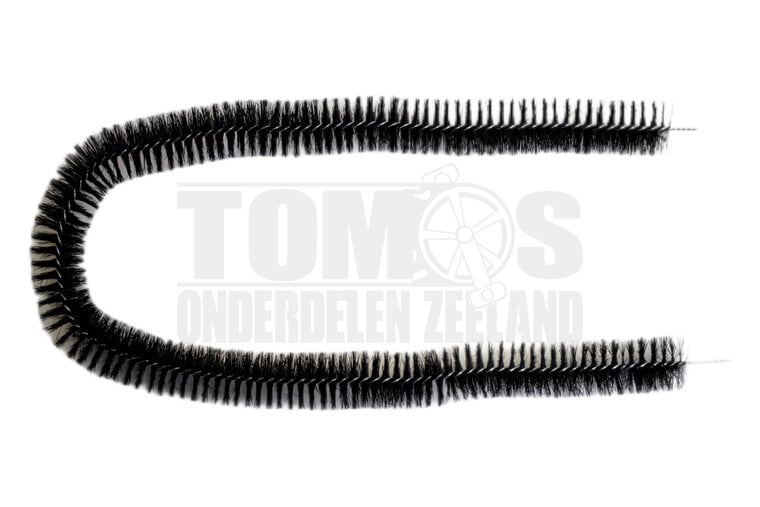 Naafborstel / poetser 75cm zwart