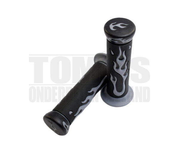 Handvatset Vlammen grijs / zwart 22mm / 24mm