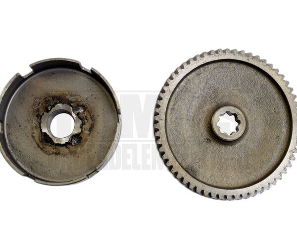 Tomos Versnellingstandwiel met Koppelingshuis 2L / 3L