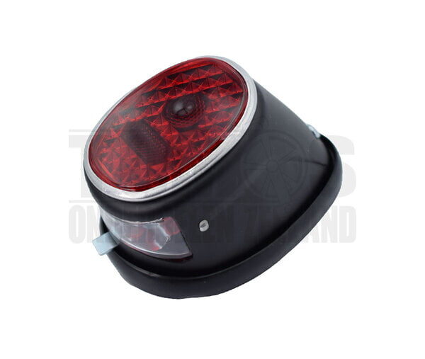 Achterlicht classic luxe zwart met remlicht model classic universeel