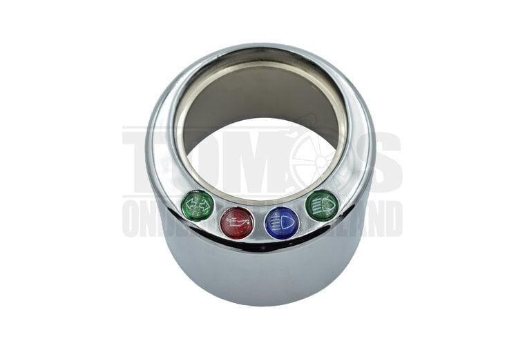 Tomos Kilometerteller behuizing boven 60mm chroom origineel