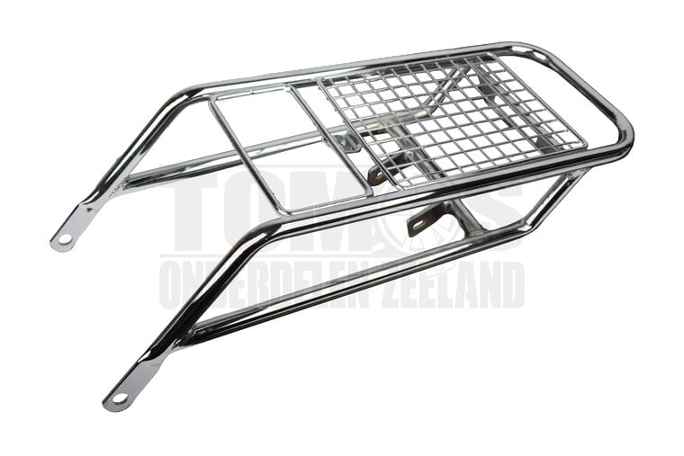 Tomos Achterdrager / bagagedrager chroom A3 / A35 Roadie / Classic origineel
