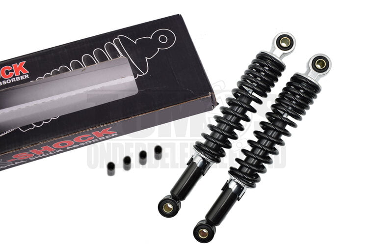 Schokbrekerset 310mm zwart MKX