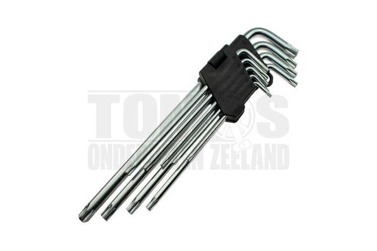 Inbussleutelset 9-delig torx
