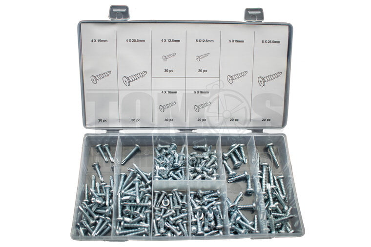 Zelftappend schroef assortiment set 200-delig