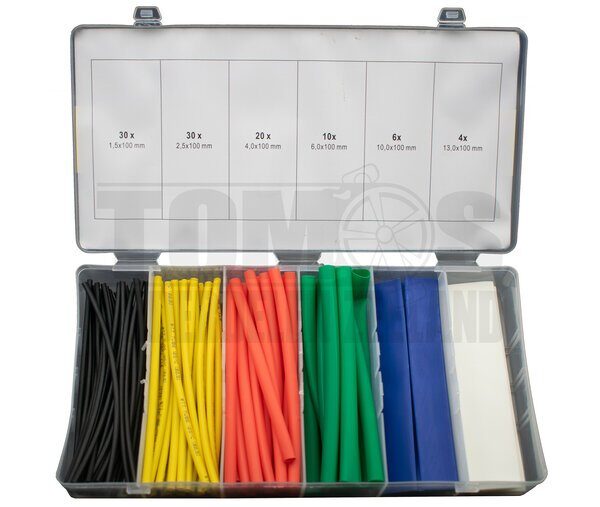 Krimpkous assortiment set 6 kleuren 100-delig