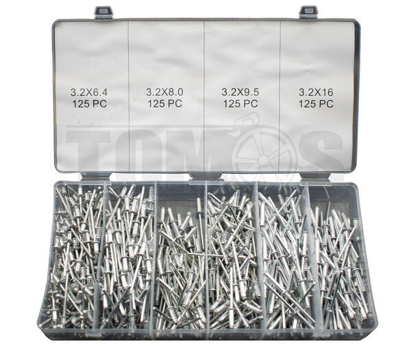 Popnagel assortiment set 500-delig